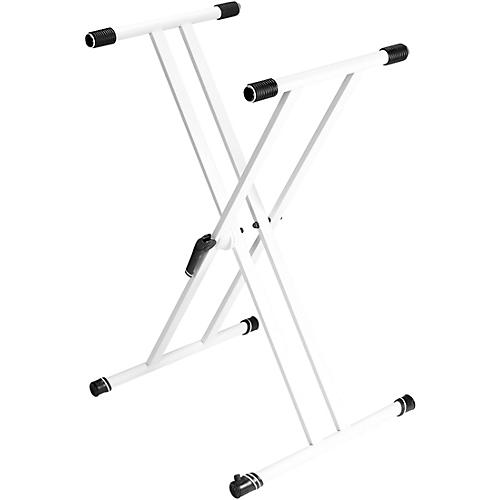 Gravity Stands Double X-Braced Keyboard Stand - White Condition 1 - Mint