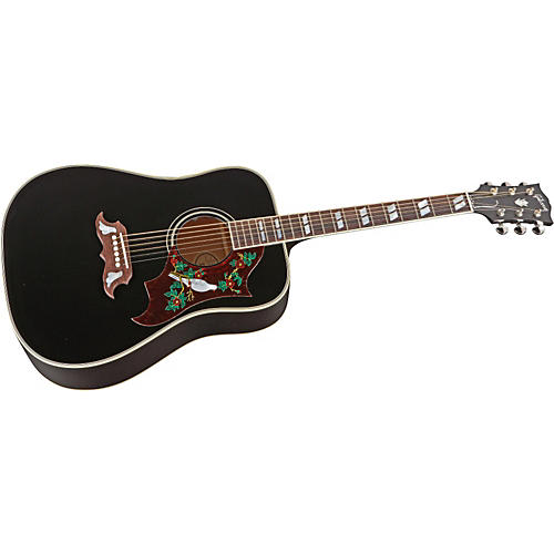 Dove Ebony Finish Acoustic-Electric Guitar