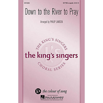 Hal Leonard Down to the River to Pray SATTBB A Cappella by The King's Singers arranged by Philip Lawson