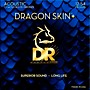 DR Strings Dragon Skin+ Coated Accurate Core Technology 6-String 80/20 Acoustic Guitar Strings 12 - 54