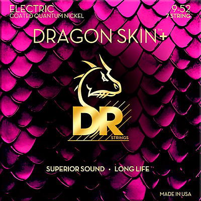 DR Strings Dragon Skin+ Coated Accurate Core Technology 7-String Nickel Electric Guitar Strings