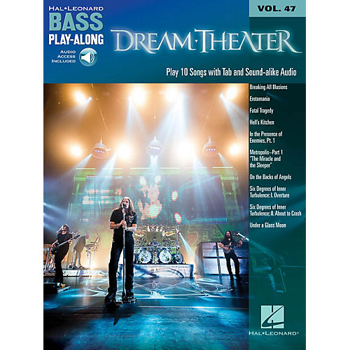 Hal Leonard Dream Theater (Bass Play-Along Volume 47 Book/Online Audio) Bass Play-Along Series Softcover Audio Online