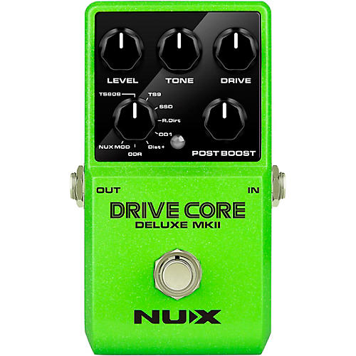 NUX Drive Core Deluxe MKII Overdrive Effects Pedal Green