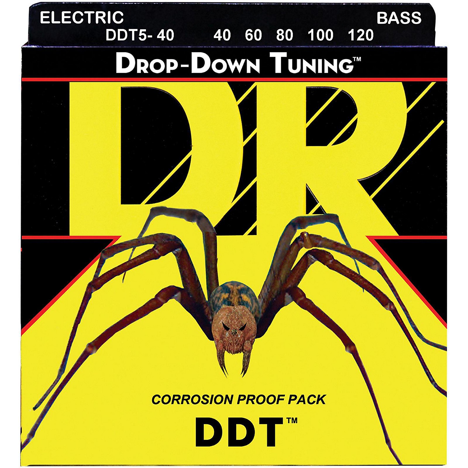 DR Strings Drop Down Tuning Lite 5String Bass Strings (40120