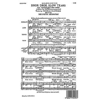 Novello Drop, Drop, Slow Tears SATB Composed by Kenneth Leighton