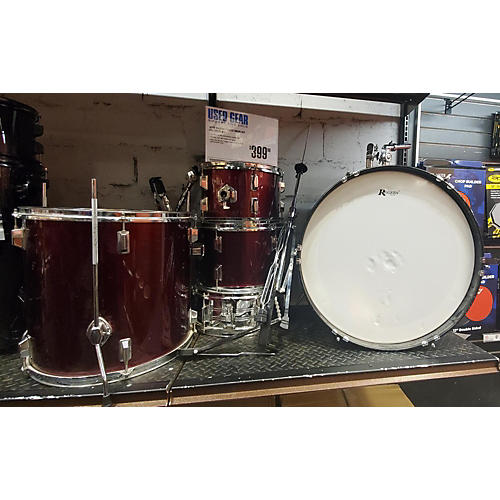 Rogers Drum Set Drum Kit Red
