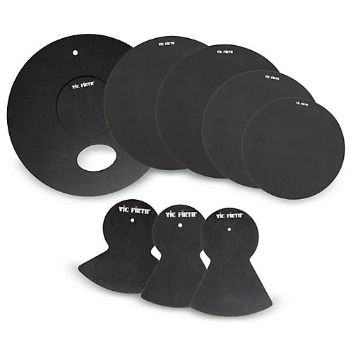 Vic Firth Drum Set Mute Prepack Condition 1 - Mint 10,12,14 (2),20 in.,hi-hat,and cymbal (2)