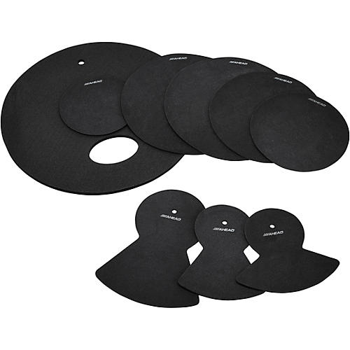 Ahead Drum Silencer Pack With Cymbal and Hi-hat Mutes 10, 12, 14, 14 and 20 in.