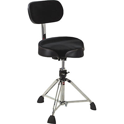 Gibraltar Drum Throne with Oversized Motorcycle Seat and Backrest