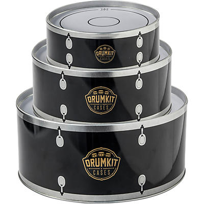 SK Drumkit Storage Tin Cases - Black