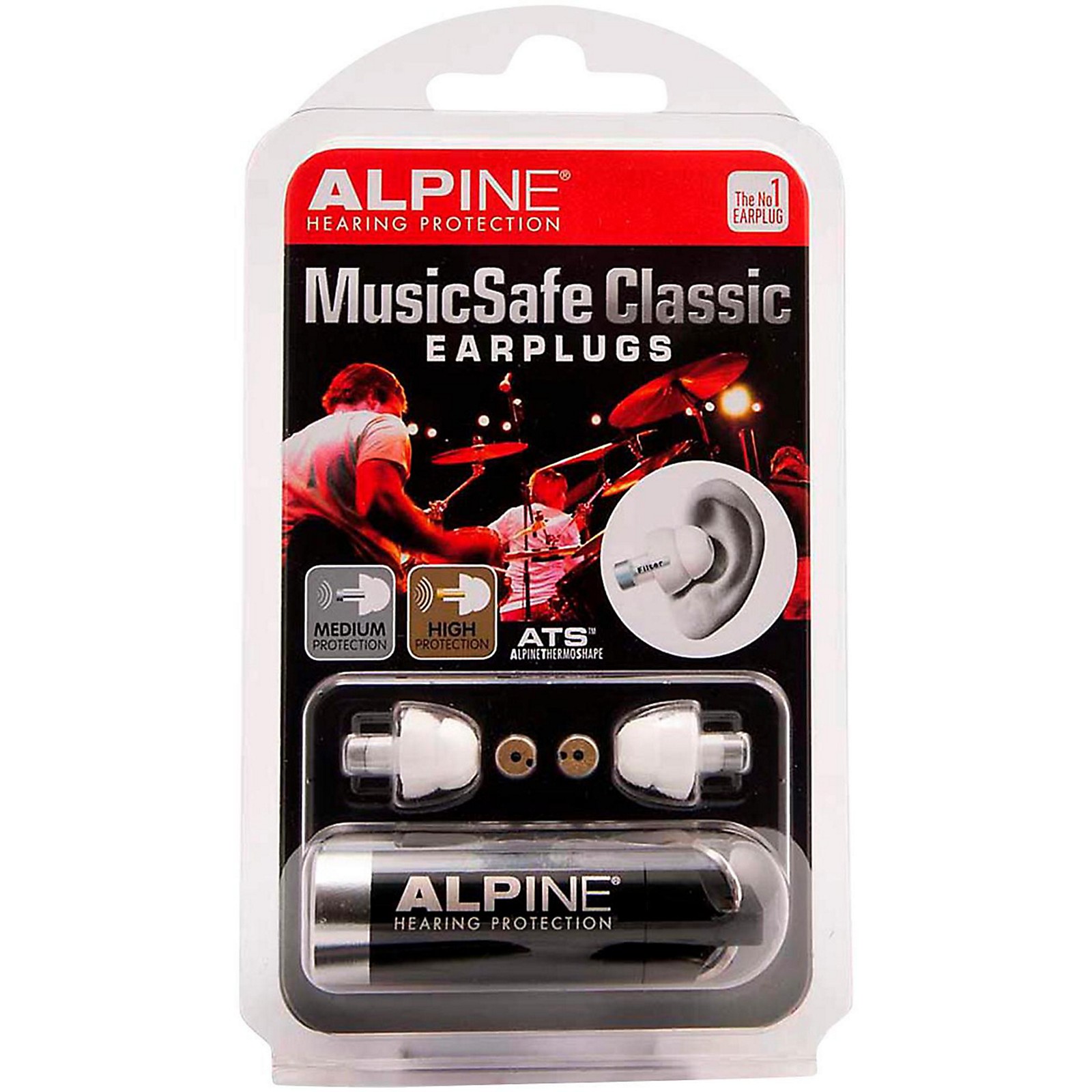 Alpine Hearing Protection Dual Attenuator Earplugs Musician's Friend
