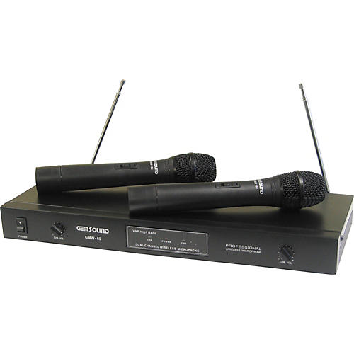 Dual Channel VHF Wireless Microphone System
