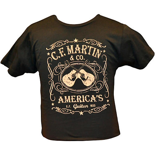 Martin Dual Guitars Vintage T-Shirt Black Large