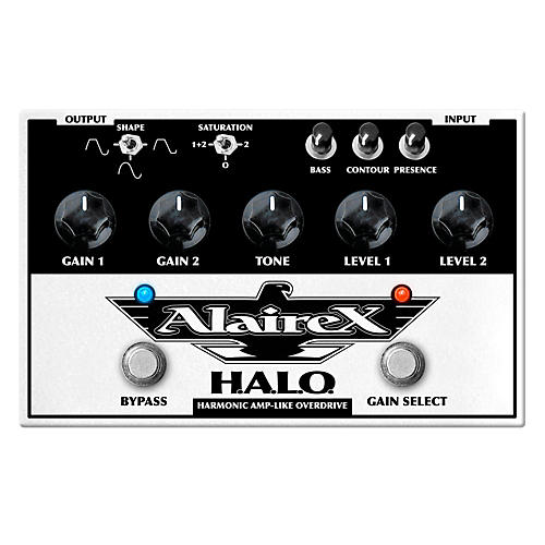 Dual channel H.A.L.O. Overdrive Guitar Effects Pedal