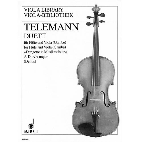Schott Duet in A Major from Der getreue Musikmeister (Performance Score) Schott Series by Georg Philipp Telemann