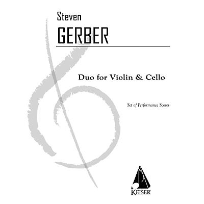 Lauren Keiser Music Publishing Duo for Violin and Cello LKM Music Series Composed by Steven Gerber