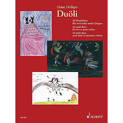 Schott Music Duoli (24 small duets for two or more violins Performance Score) Schott Series Composed by Heinz Holliger