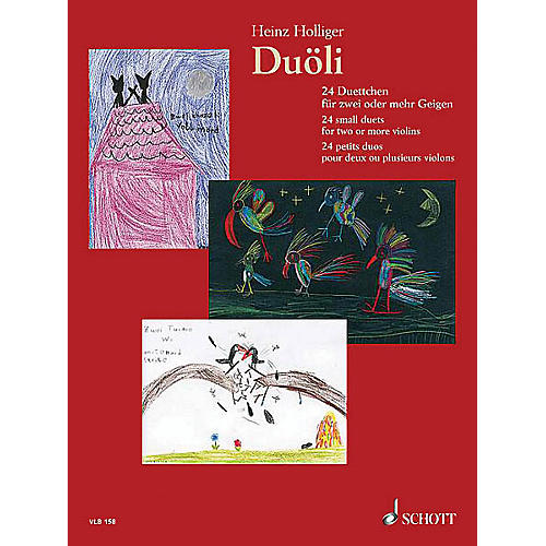 Duoli (24 small duets for two or more violins Performance Score) Schott Series Composed by Heinz Holliger