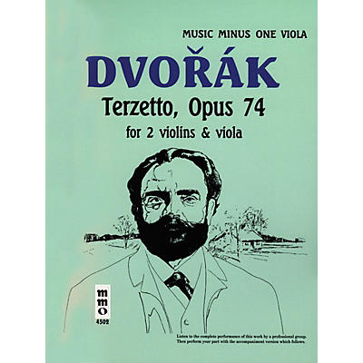 Music Minus One Dvorák - Terzetto in C Major, Op. 74 (Music Minus One Viola) Music Minus One Series Softcover with CD
