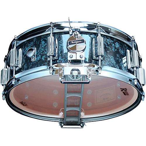 Rogers Dyna-Sonic Snare Drum with Beavertail Lugs 14 x 5 in. Black Diamond Pearl