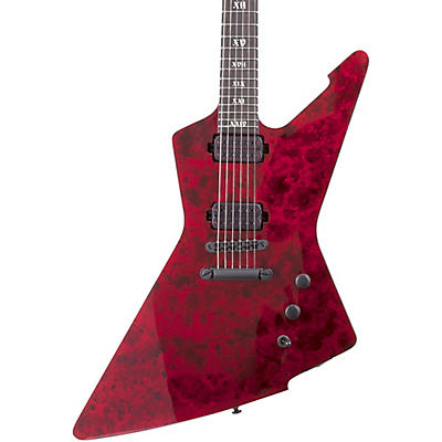 Schecter Guitar Research E-1 Apocalypse Red Reign 6-String Electric Guitar