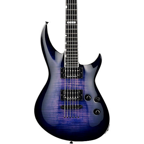 ESP E-II Horizon-III Flame Maple Electric Guitar Reindeer Blue