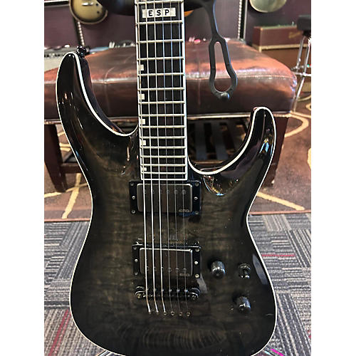 ESP E-II Horizon Solid Body Electric Guitar Trans Black