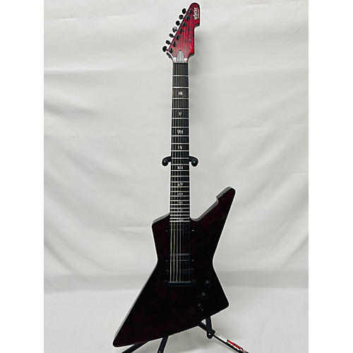 Schecter Guitar Research E7 Apocalypse Solid Body Electric Guitar red reign