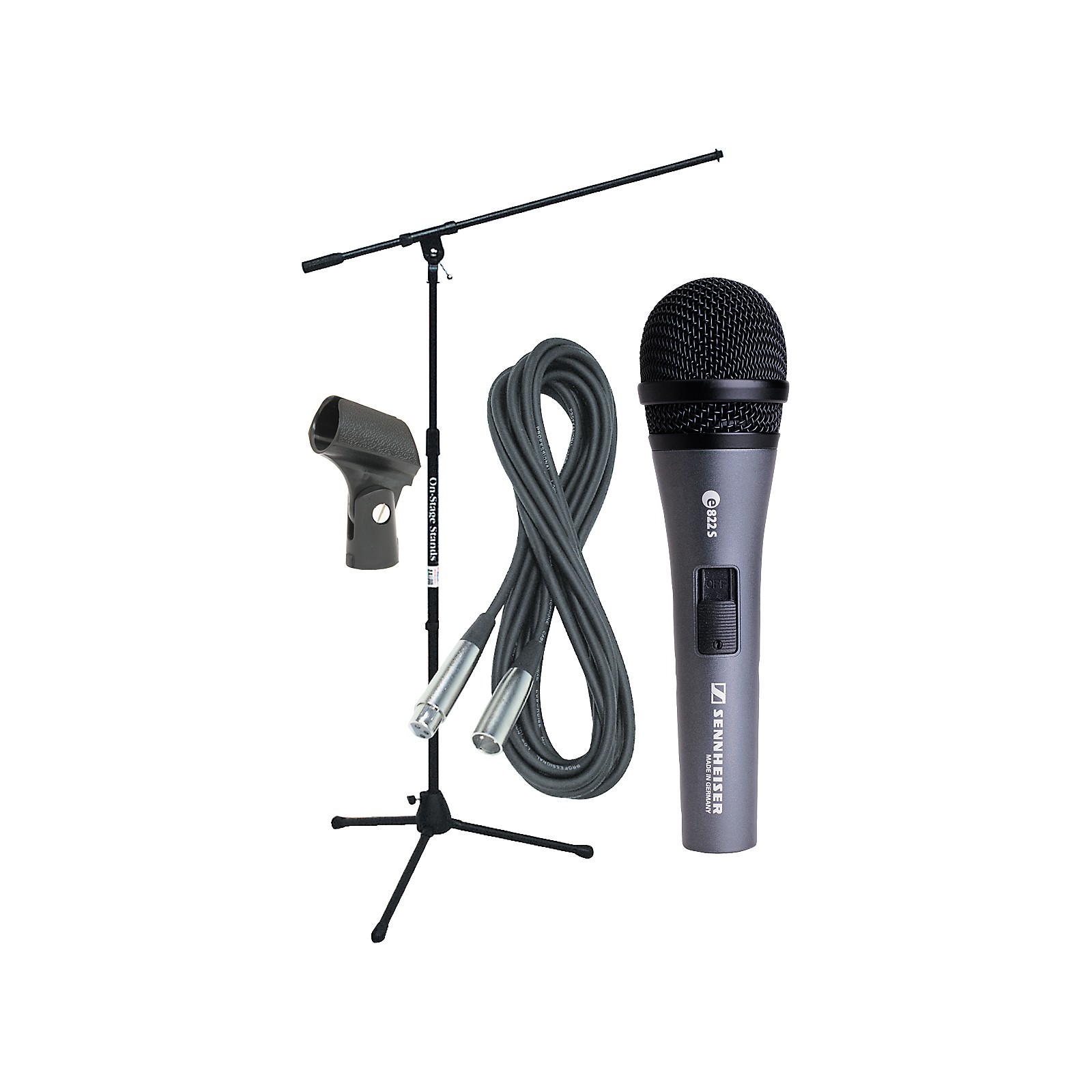 Sennheiser E822 Mic with Stand, Cable & Clip Musician's Friend