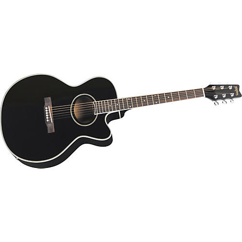 EA8B Cutaway Acoustic-Electric Guitar (Black)