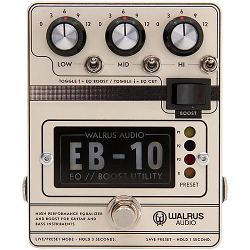 Walrus Audio EB-10 Preamp/EQ/Boost Effects Pedal Condition 2 - Blemished Cream 197881150549