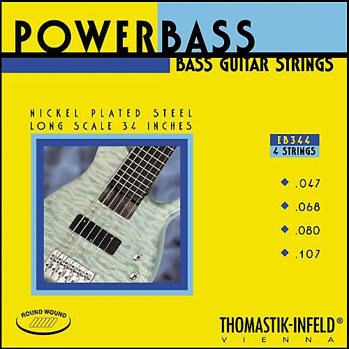 EB344 Medium-Light Power Bass Roundwound 4-String Bass Strings
