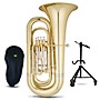 Eastman EBB431 Advanced Series 4-Valve 4/4 BBb Tuba with Tuba Essentials Stand Pack