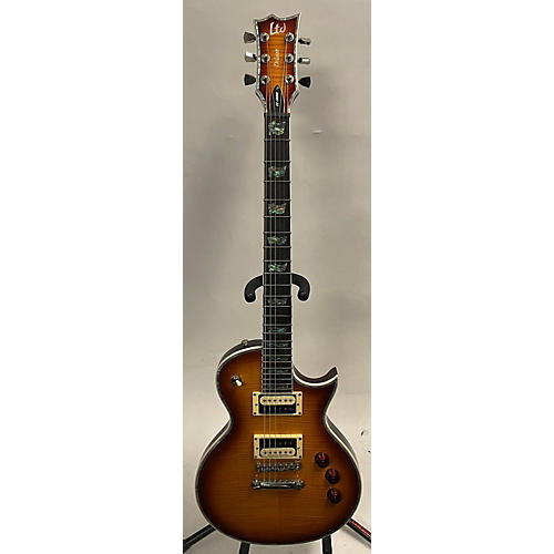 ESP EC1000 Deluxe Solid Body Electric Guitar AMBER SUNBURST