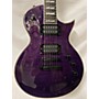 Used ESP EC1000 Deluxe Solid Body Electric Guitar Trans Purple