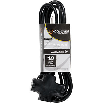 American DJ EC163-3FER 16 Gauge 3-Way IEC Power Extension Cord