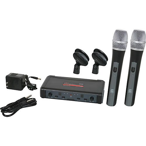 ECD Dual Channel UHF Wireless System with Dual HH38 Handhelds