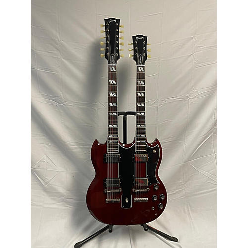 Gibson EDS1275 SG Double Neck Solid Body Electric Guitar Heritage Cherry