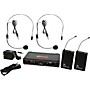 Galaxy Audio EDXR/38SS EDX Dual-Channel Wireless System with Two Headset Microphones Band D Black