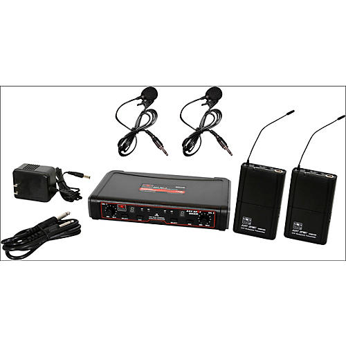 Galaxy Audio EDXR/38VV Dual-Channel Wireless Lavalier System Band D Black