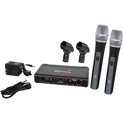 Galaxy Audio EDXR/HH38N Dual-Channel Wireless Microphone System Includes the EDXR Receiver and 2 HH38 Handheld Transmitters Frequency CODE N 518-542 MHz