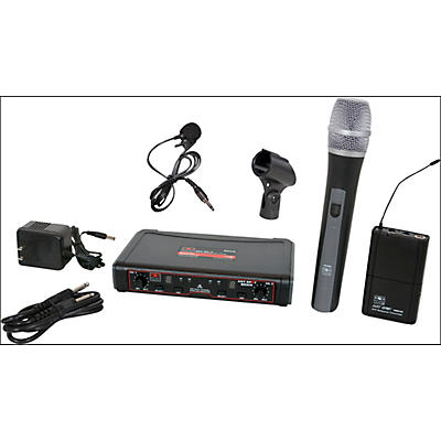 Galaxy Audio EDXR/HHBPV Dual-Channel Wireless Handheld and Lavalier System