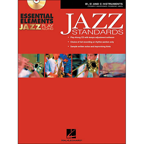 Hal Leonard EE Jazz Play Along: Jazz Standards B-Flat, E-Flat And C Instruments Book/CD-Rom