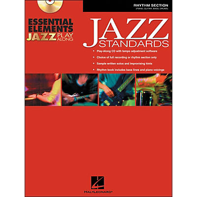 Hal Leonard EE Jazz Play Along: Jazz Standards Rhythm Section Book/CD-Rom