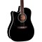 EF341SC-LH Legacy Series Dreadnought Left-Handed Acoustic-Electric Guitar Level 2 Gloss Black 888365160559