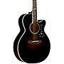 Takamine EF450C NEX Thermal Top Acoustic-Electric Guitar Transparent Black Burst 62070080