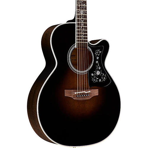 Takamine EF450C Thermal Top Acoustic-Electric Guitar Condition 2 - Blemished Transparent Black Sunburst 194744296987