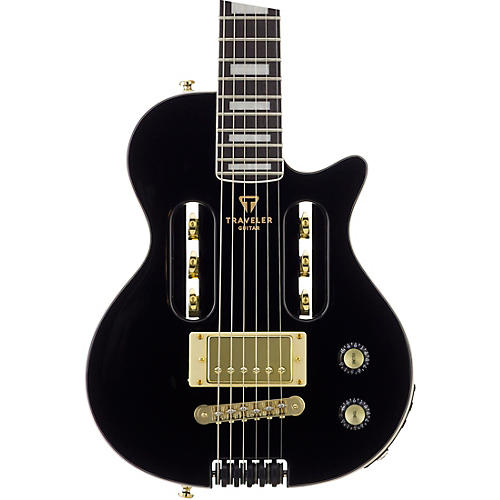 Traveler Guitar EG-1 Custom V2 Electric Travel Guitar Black