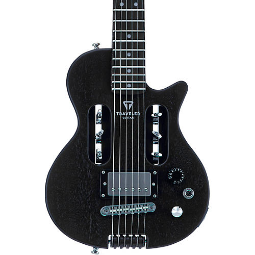 Traveler Guitar EG-1 Mod-X Electric Hybrid Travel Guitar Black Satin