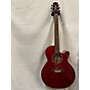 Used Takamine EG440C Acoustic Electric Guitar Red Flame Maple